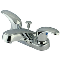 Thumbnail for Kingston Brass KB6251 4 in. Centerset Bathroom Faucet, Polished Chrome - BNGBath