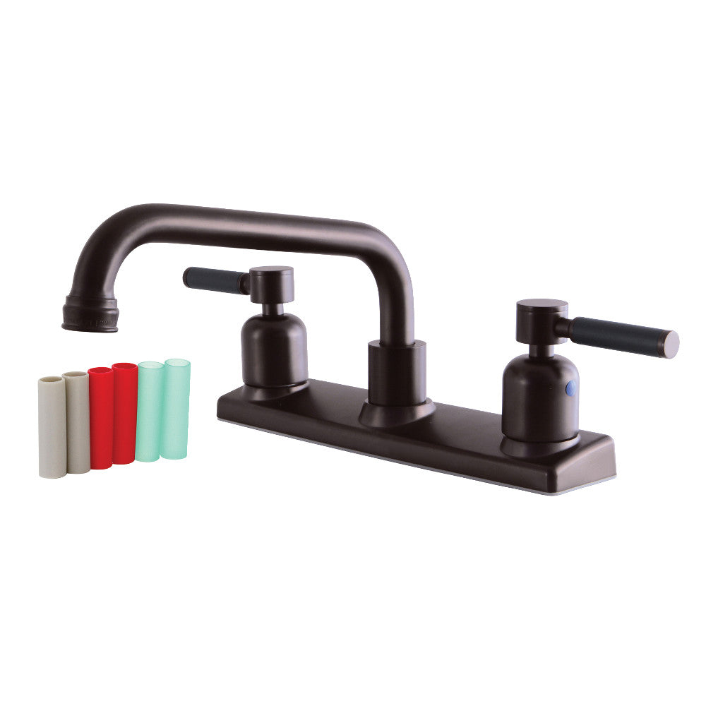 Kingston Brass FB2135DKL Kaiser 8-Inch Centerset Kitchen Faucet, Oil Rubbed Bronze - BNGBath