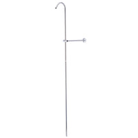 Thumbnail for Kingston Brass CCR601 Vintage Shower Riser And Wall Support, Polished Chrome - BNGBath