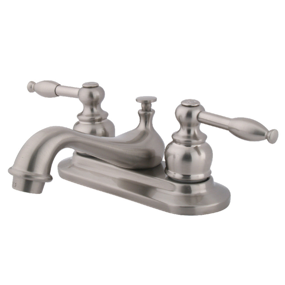 Kingston Brass KB608KL 4 in. Centerset Bathroom Faucet, Brushed Nickel - BNGBath