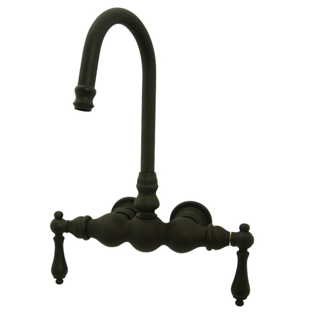 Kingston Brass CC1T5 Vintage 3-3/8-Inch Wall Mount Tub Faucet, Oil Rubbed Bronze - BNGBath