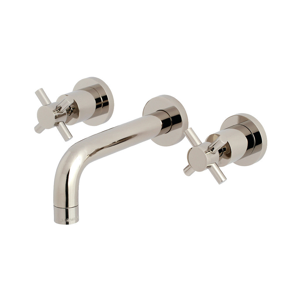 Kingston Brass KS8126DX Concord 2-Handle Wall Mount Bathroom Faucet, Polished Nickel - BNGBath