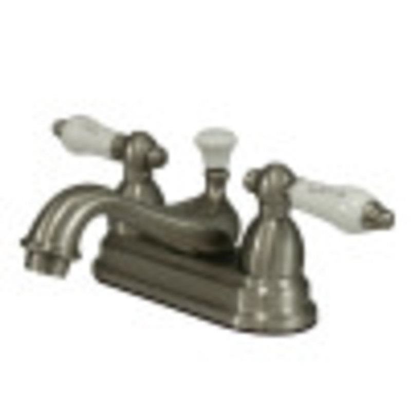 Kingston Brass CC13L8 4 in. Centerset Bathroom Faucet, Brushed Nickel - BNGBath