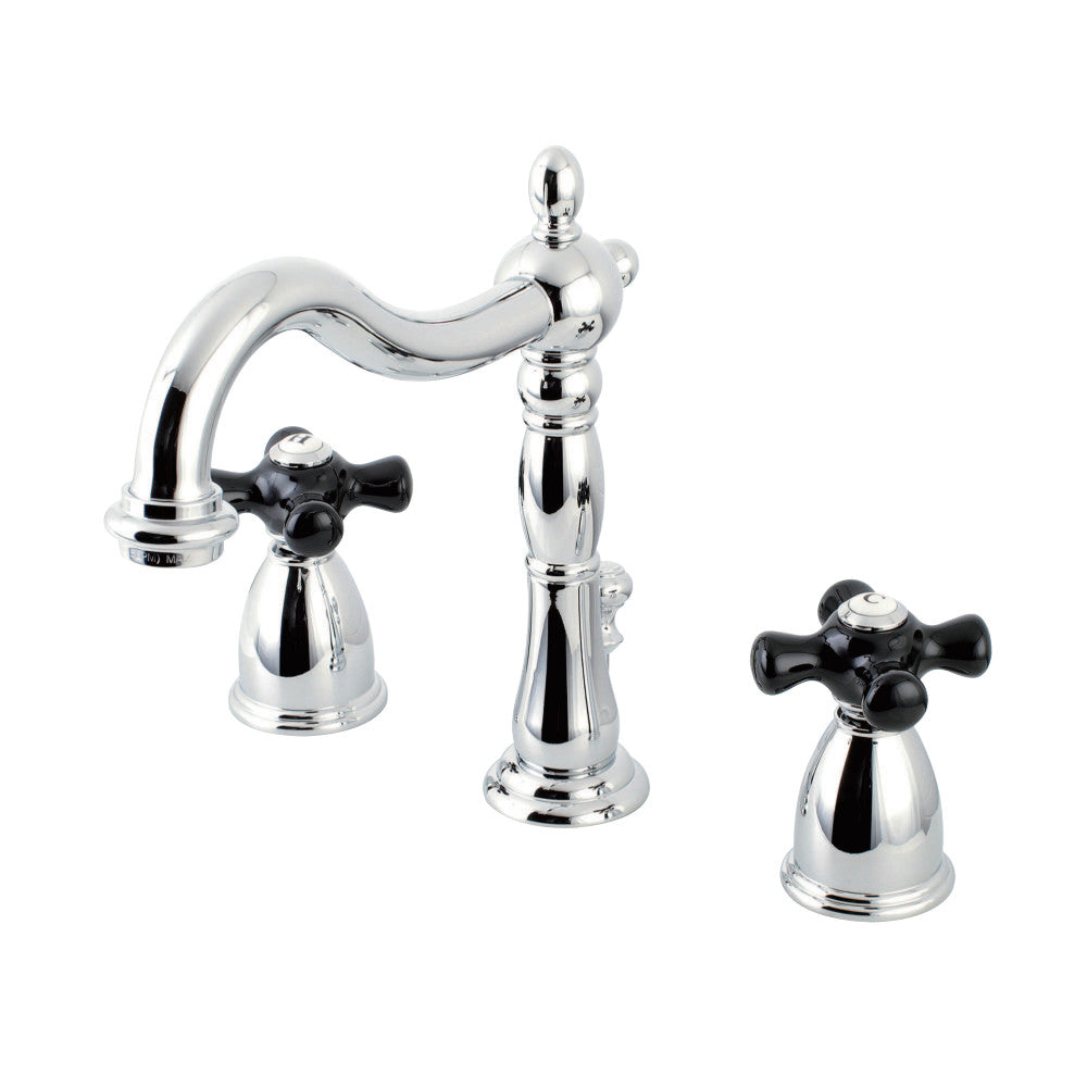 Kingston Brass KB1971PKX Duchess Widespread Bathroom Faucet with Plastic Pop-Up, Polished Chrome - BNGBath