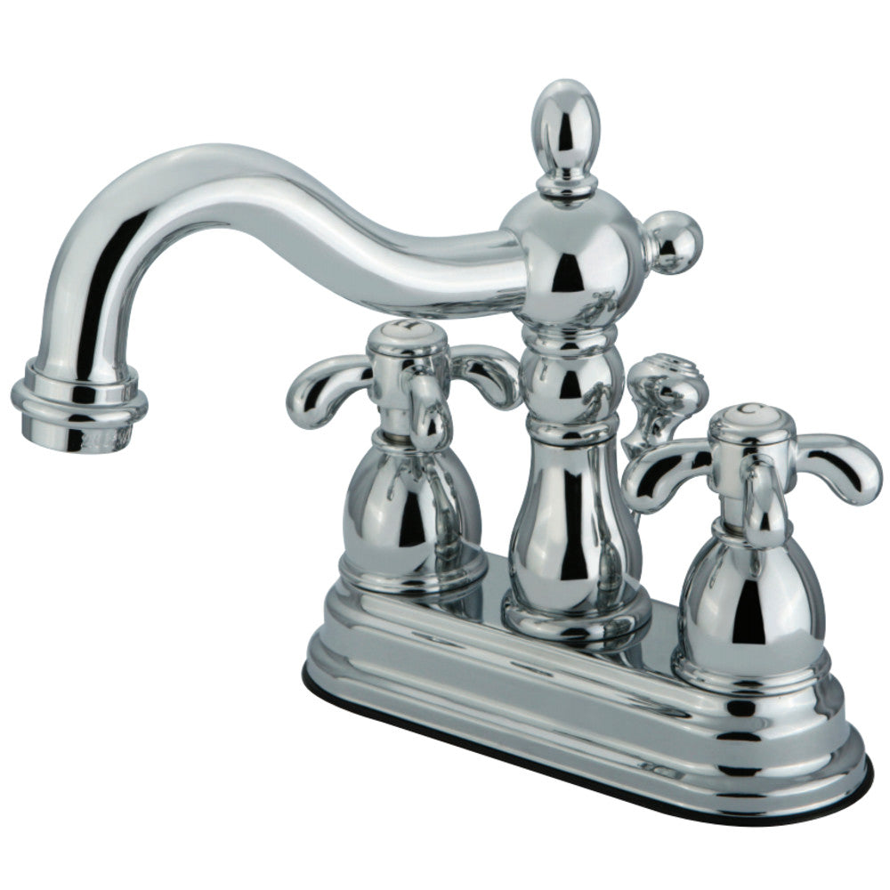 Kingston Brass KS1601TX 4 in. Centerset Bathroom Faucet, Polished Chrome - BNGBath