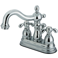 Thumbnail for Kingston Brass KS1601TX 4 in. Centerset Bathroom Faucet, Polished Chrome - BNGBath