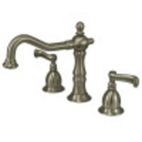 Thumbnail for Kingston Brass KS1978FL 8 in. Widespread Bathroom Faucet, Brushed Nickel - BNGBath