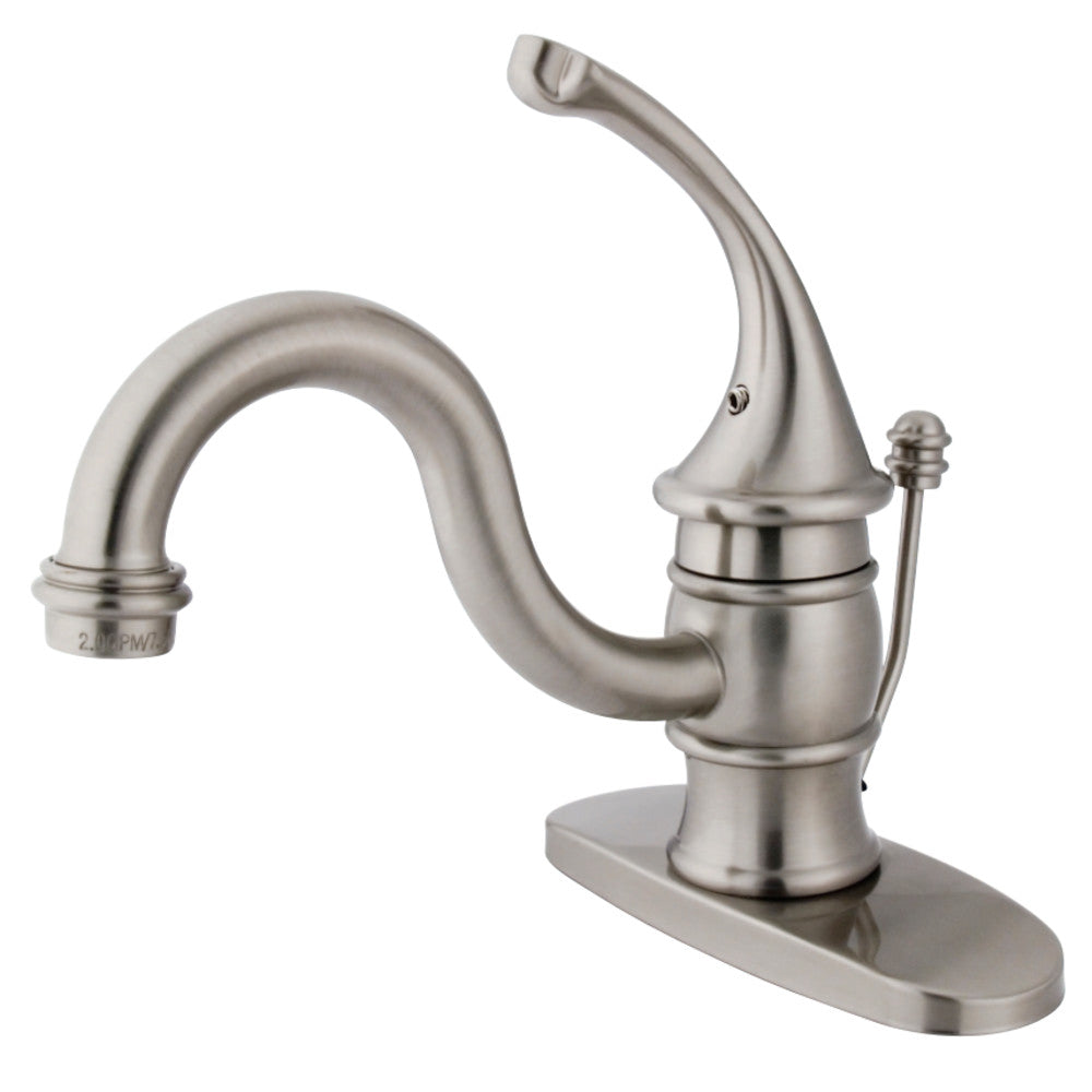 Kingston Brass KB3408GL Single-Handle 4 in. Centerset Bathroom Faucet, Brushed Nickel - BNGBath