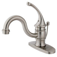 Thumbnail for Kingston Brass KB3408GL Single-Handle 4 in. Centerset Bathroom Faucet, Brushed Nickel - BNGBath
