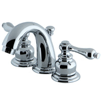 Thumbnail for Kingston Brass KB911AL English Country Widespread Bathroom Faucet, Polished Chrome - BNGBath