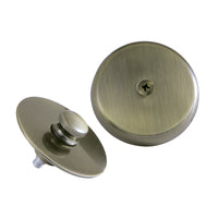Thumbnail for Kingston Brass DTL5303A3 Tub Drain Stopper with Overflow Plate Replacement Trim Kit, Antique Brass - BNGBath
