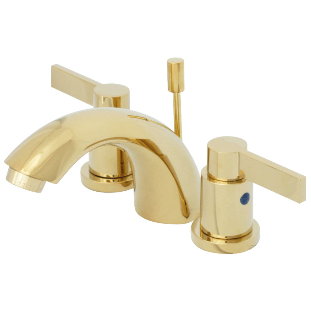 Kingston Brass KB8952NDL Mini-Widespread Bathroom Faucet, Polished Brass - BNGBath