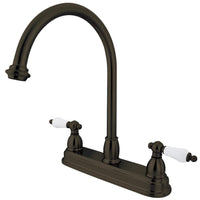 Thumbnail for Kingston Brass KB3745PL Restoration Centerset Kitchen Faucet, Oil Rubbed Bronze - BNGBath