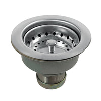 Thumbnail for Kingston Brass K112 Tacoma Snap-N-Tite Sink Basket Strainer, Stainless Steel - BNGBath