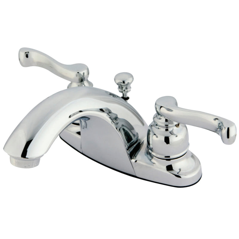 Kingston Brass KB7641FL 4 in. Centerset Bathroom Faucet, Polished Chrome - BNGBath