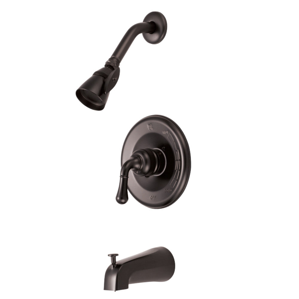 Kingston Brass GKB635 Water Saving Magellan Tub and Shower Faucet with Water Savings Showerhead, Oil Rubbed Bronze - BNGBath