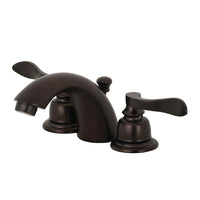 Thumbnail for Kingston Brass KB955NFL Mini-Widespread Bathroom Faucet, Oil Rubbed Bronze - BNGBath
