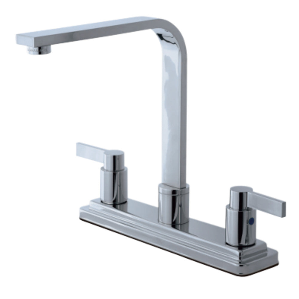 Kingston Brass KB8791NDLLS NuvoFusion Centerset Kitchen Faucet, Polished Chrome - BNGBath