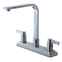 Thumbnail for Kingston Brass KB8791NDLLS NuvoFusion Centerset Kitchen Faucet, Polished Chrome - BNGBath