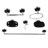 Thumbnail for Kingston Brass BAK9110C2 Water Onyx 6-Piece Bathroom Accessory Set, Polished Chrome - BNGBath
