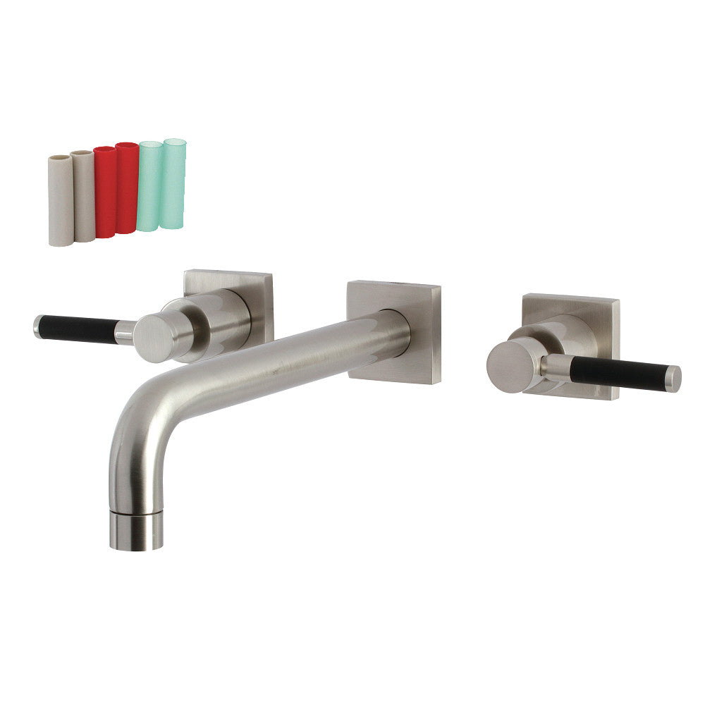 Kingston Brass KS6028DKL Ksiser Wall Mount Tub Faucet, Brushed Nickel - BNGBath