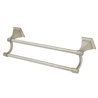 Thumbnail for Kingston Brass BAH612318BN Monarch 18-Inch Dual Towel Bar, Brushed Nickel - BNGBath