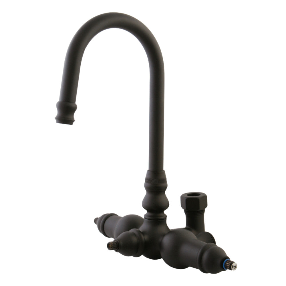 Kingston Brass ABT200-5 Vintage Gooseneck Faucet With Back Outlet & Diverter, Oil Rubbed Bronze - BNGBath