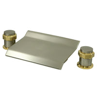 Thumbnail for Kingston Brass KS2249MR Milano Roman Tub Faucet, Brushed Nickel/Polished Brass - BNGBath