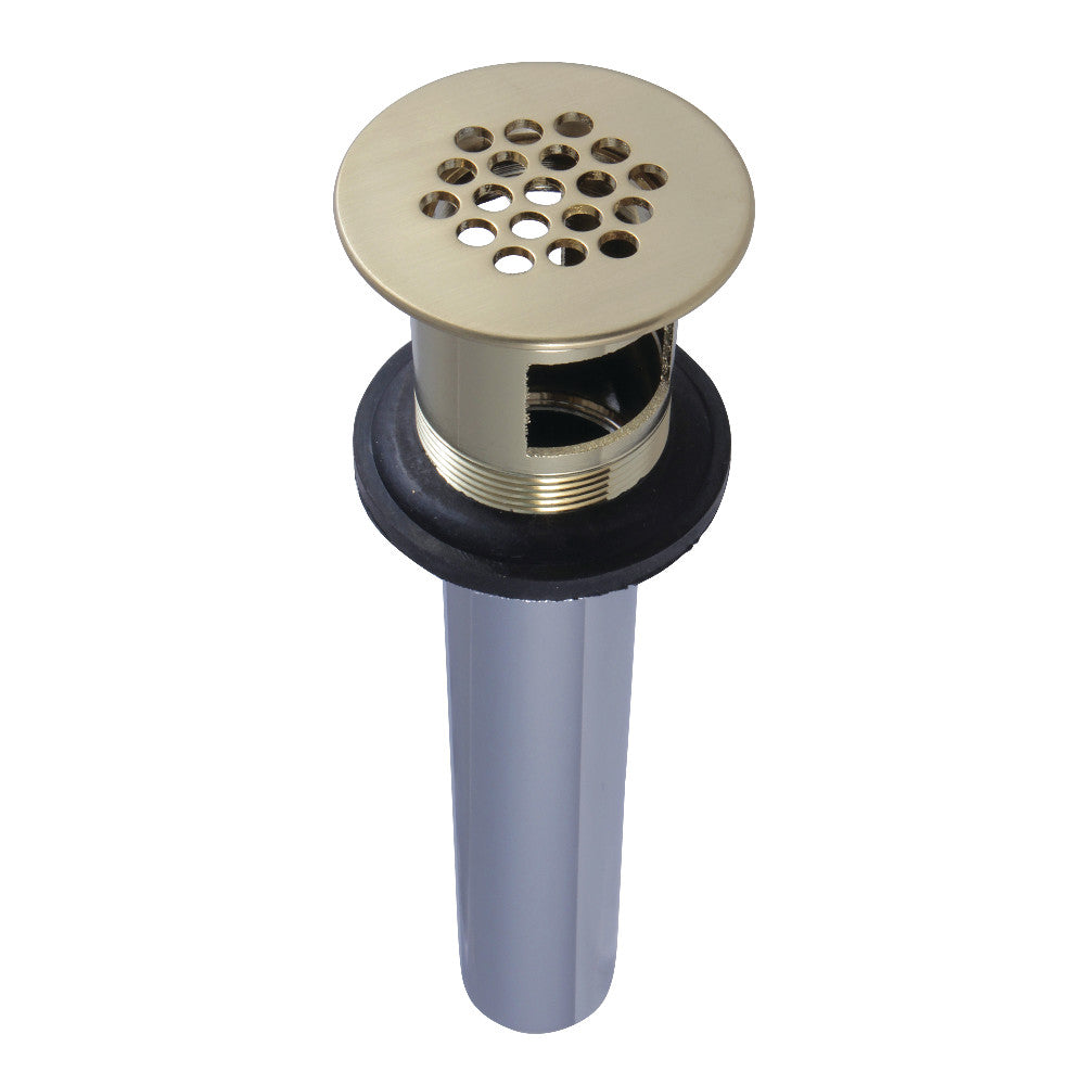 Kingston Brass KB5007 Grid Drain with Overflow, Brushed Brass - BNGBath