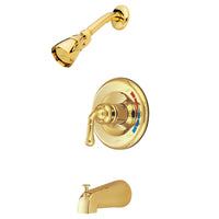 Thumbnail for Kingston Brass KB632 Magellan Single Handle Operation Tub & Shower Faucet, Polished Brass - BNGBath