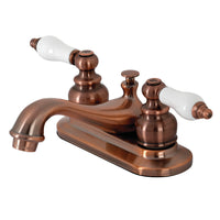 Thumbnail for Kingston Brass KB606PL Restoration 4 in. Centerset Bathroom Faucet, Antique Copper - BNGBath