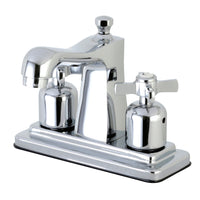 Thumbnail for Kingston Brass FB4641ZX 4 in. Centerset Bathroom Faucet, Polished Chrome - BNGBath