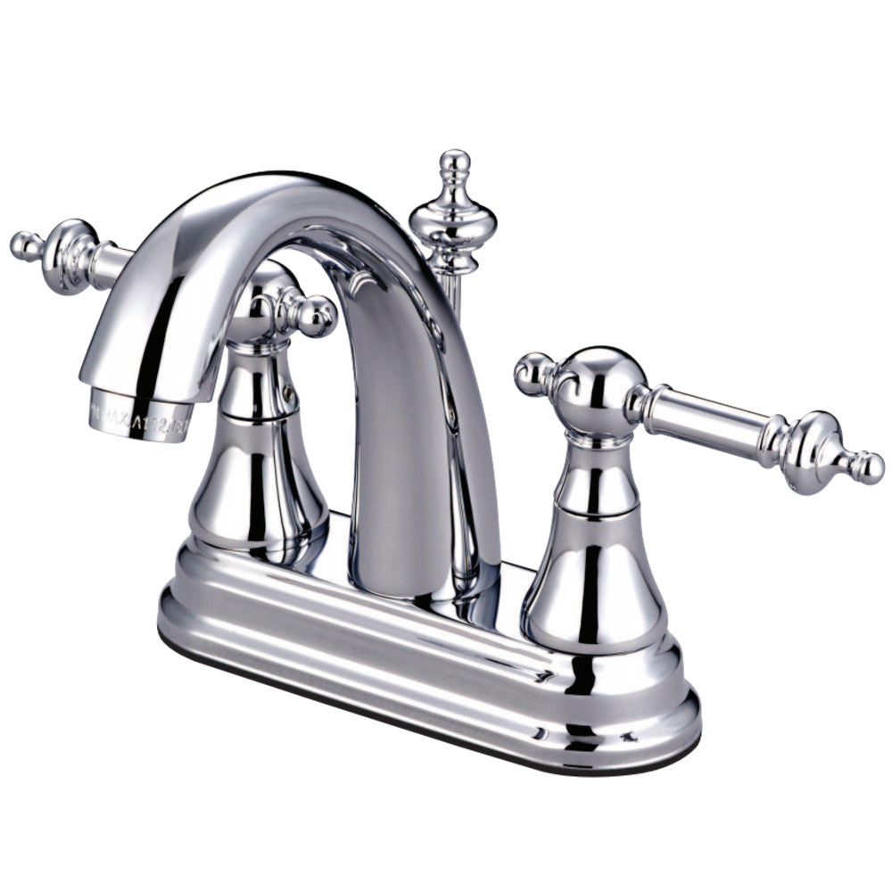 Kingston Brass KS7611TL 4 in. Centerset Bathroom Faucet, Polished Chrome - BNGBath