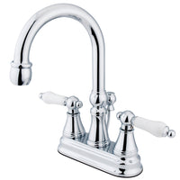 Thumbnail for Kingston Brass KS2611PL 4 in. Centerset Bathroom Faucet, Polished Chrome - BNGBath