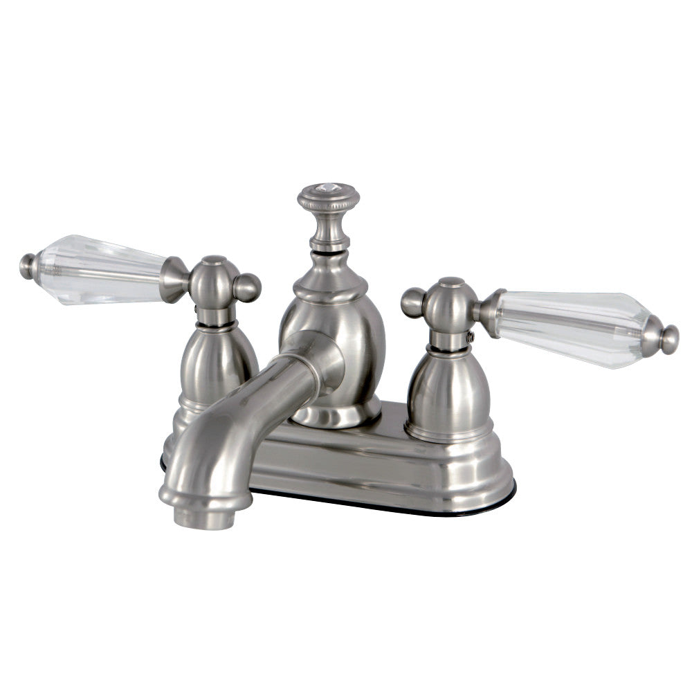 Kingston Brass KS7008WLL 4 in. Centerset Bathroom Faucet, Brushed Nickel - BNGBath