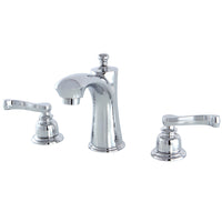 Thumbnail for Kingston Brass KB7961FL 8 in. Widespread Bathroom Faucet, Polished Chrome - BNGBath