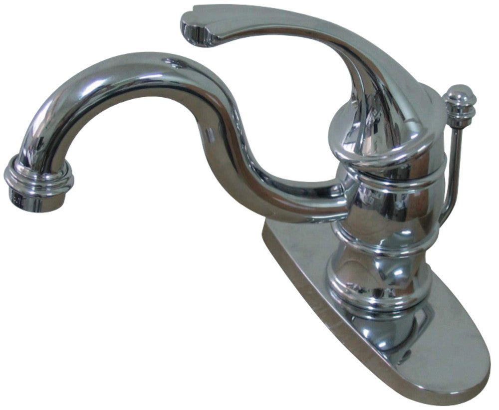 Kingston Brass KB3401GL Single-Handle 4 in. Centerset Bathroom Faucet, Polished Chrome - BNGBath