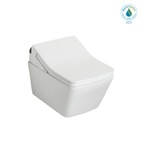 Thumbnail for TOTO WASHLET+ SP Wall-Hung Square-Shape Toilet with SX Bidet Seat and DuoFit In-Wall 1.28 and 0.9 GPF Dual-Flush Tank System, Matter Silver - CWT449249CMFG#MS - BNGBath