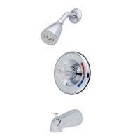 Thumbnail for Kingston Brass GKB681 Water Saving Chatham Tub & Shower Faucet with Single Acrylic Handle, Polished Chrome - BNGBath
