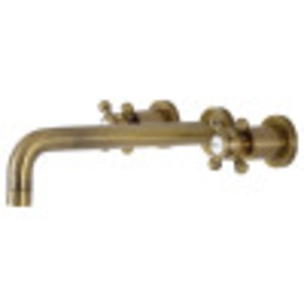 Kingston Brass KS8023BX Metropolitan Two-Handle Wall Mount Tub Faucet, Antique Brass - BNGBath