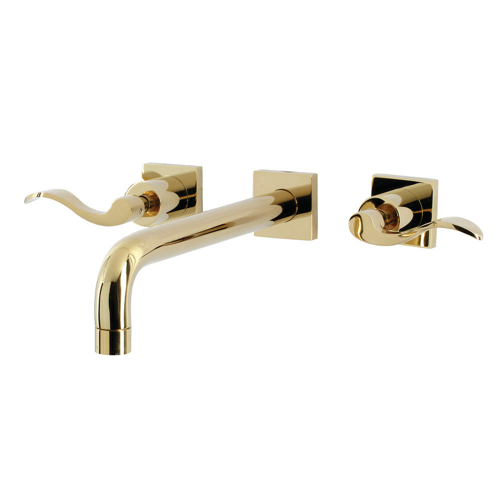 Kingston Brass KS6022DFL NuWave Wall Mount Tub Faucet, Polished Brass - BNGBath