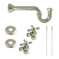 Thumbnail for Kingston Brass KPK106P Trimscape Plumbing Supply Kit Combo, Polished Nickel - BNGBath