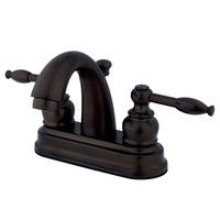Thumbnail for Kingston Brass KB5615KL 4 in. Centerset Bathroom Faucet, Oil Rubbed Bronze - BNGBath