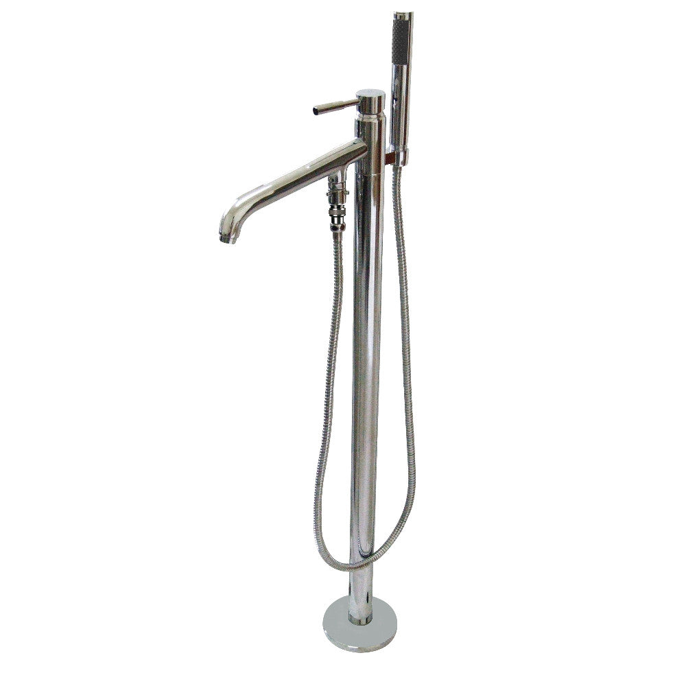Kingston Brass KS8131DL Concord Freestanding Tub Faucet with Hand Shower, Polished Chrome - BNGBath