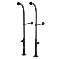 Thumbnail for Kingston Brass CC455*30 Rigid 30-Inch Freestanding Supply, Oil Rubbed Bronze - BNGBath