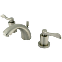 Thumbnail for Kingston Brass KS2958DFL Mini-Widespread Bathroom Faucet, Brushed Nickel - BNGBath