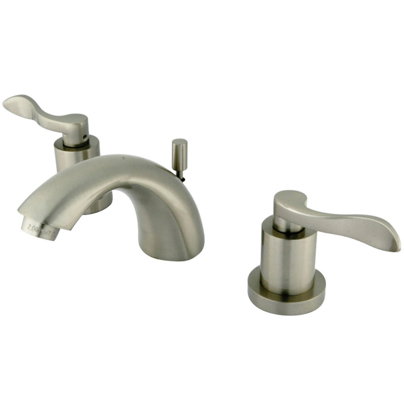 Kingston Brass KS2958DFL Mini-Widespread Bathroom Faucet, Brushed Nickel - BNGBath