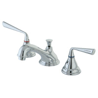 Thumbnail for Kingston Brass KS5561ZL 8 in. Widespread Bathroom Faucet, Polished Chrome - BNGBath