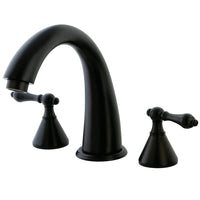 Thumbnail for Kingston Brass KS2365AL Naples Roman Tub Faucet, Oil Rubbed Bronze - BNGBath