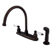 Thumbnail for Kingston Brass KB725SP Vintage Centerset Kitchen Faucet, Oil Rubbed Bronze - BNGBath